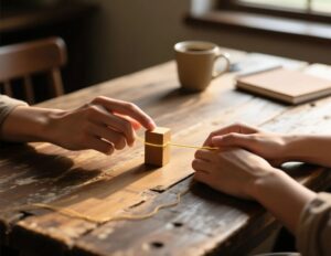 Manos conectadas un intercambio fisico y emocional de informacion