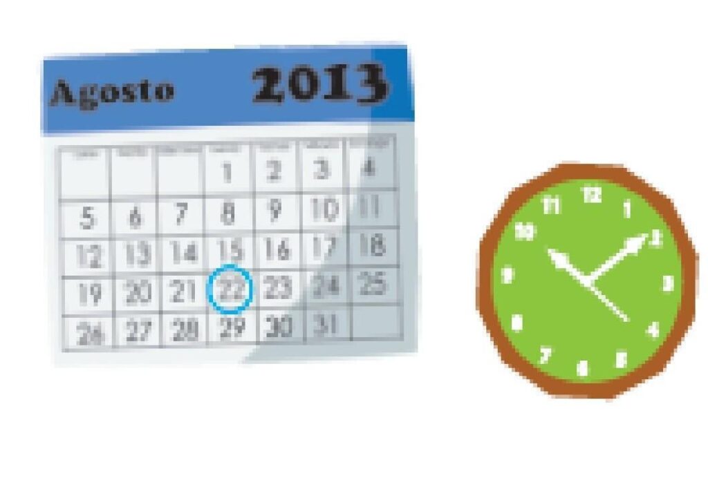 cronograma y reloj