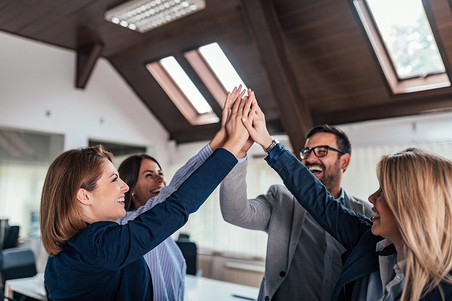 equipo de trabajo exitoso