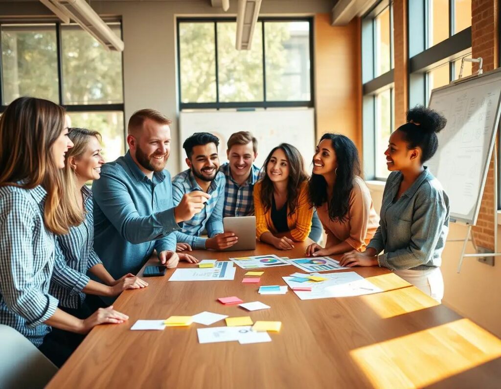 equipo diverso en oficina luminosa colaborando con entusiasmo lealtad y creatividad.jpg