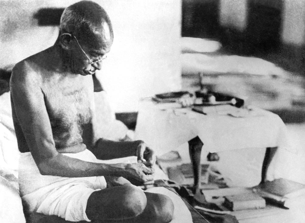 mahatma gandhi en accion